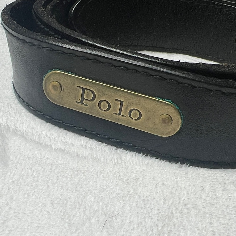 Polo by Ralph Lauren Black Leather Belt